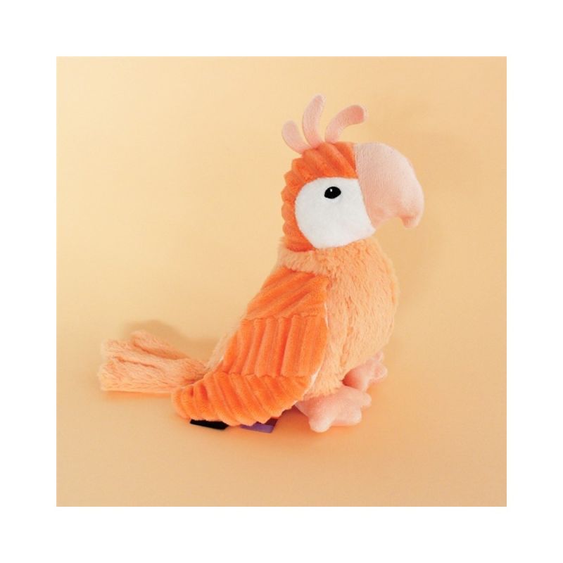 The deglingos - les ptipotos - repetou the parrot - soft toy 25 cm 